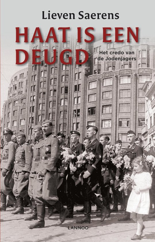 Haat is een deugd, Lieven Saerens, boekomslag voorkant, tweedehands