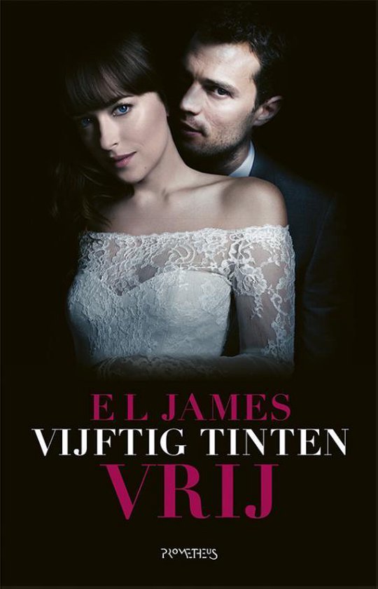 Vijftig tinten vrij, E.L. James, boekomslag voorkant met een man en vrouw, tweedehands