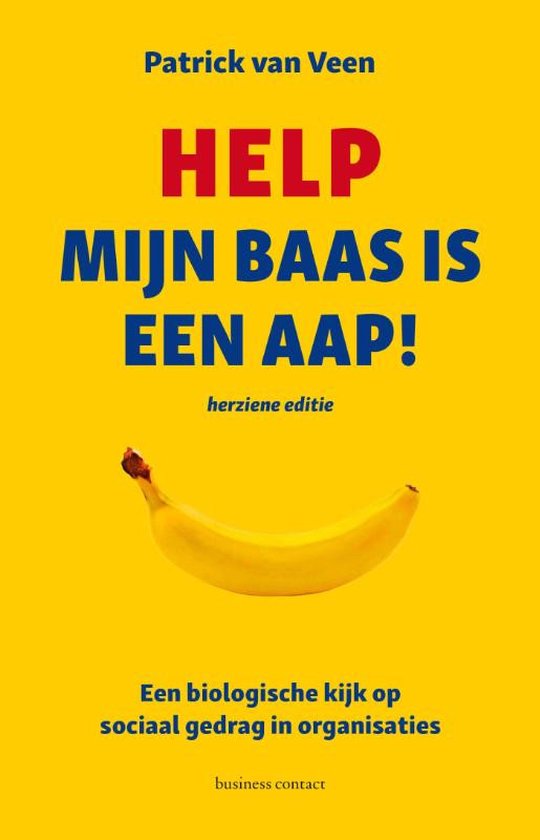 Help mijn baas is een aap!, Patrick van Veen, boekomslag voorkant, tweedehands