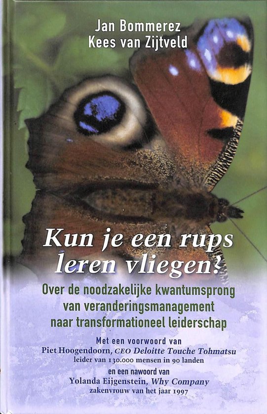 Kun je een rups leren vliegen?, Jan Bommerez, boekomslag voorkant, tweedehands