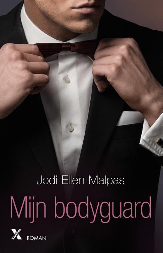 Mijn bodyguard, Jodi Ellen Malpas, omslag met een man in smoking die zijn strik schikt, tweedehands