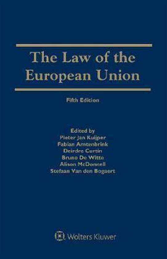 The Law of the European Union, Pieter Jan Kuijper, vijfde editie, donkerblauwe omslag, tweedehands