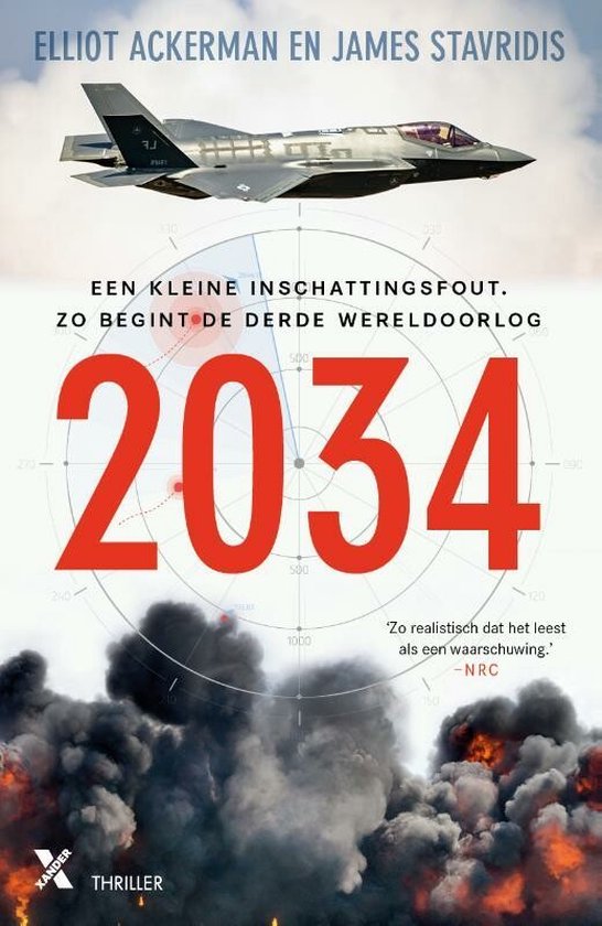 2034, Elliot Ackerman en James Stavridis, thriller, boekomslag voorkant, tweedehands