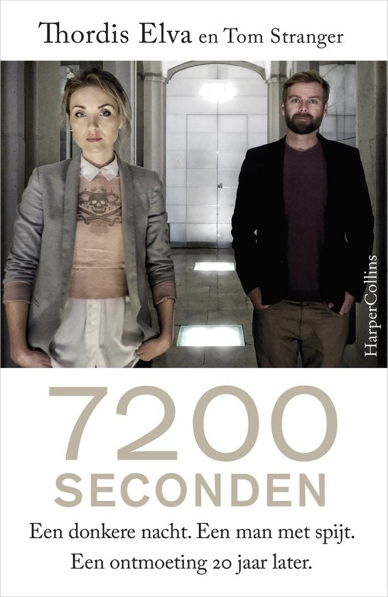 7200 seconden, Thordis Elva en Tom Stranger, omslag met een vrouw en een man in een hal, tweedehands