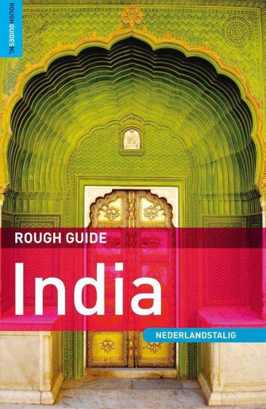 Rough Guide India, David Abram, boekomslag voorkant met een versierde Indiase poort, tweedehands