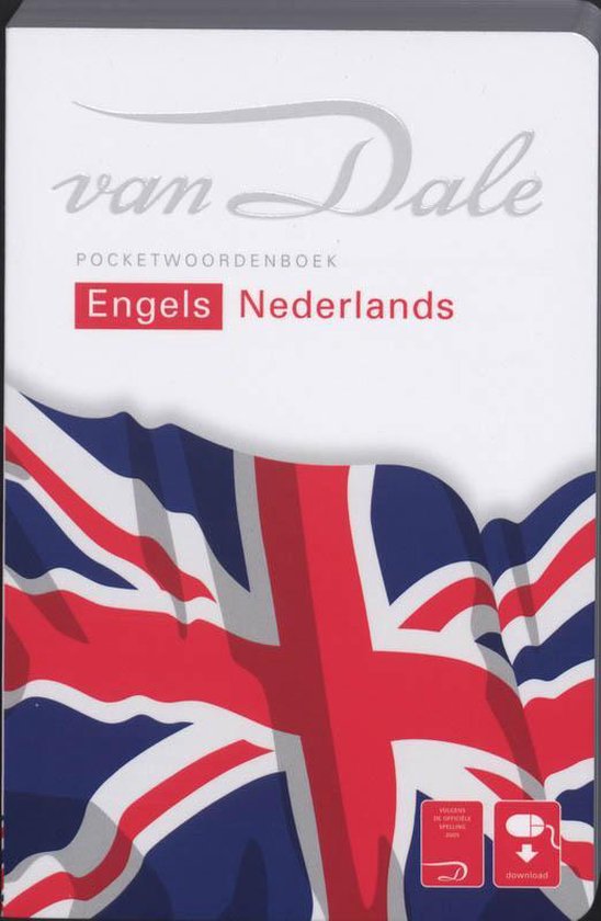 Van Dale pocketwoordenboek Engels Nederlands, boekomslag voorkant, tweedehands