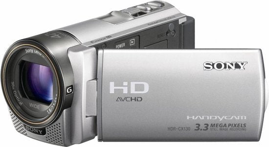 Sony-HDR-CX130E Digitale Videocamera - Zilver (In doos)-tweedehands