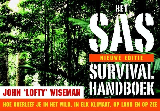 Het SAS survival handboek, nieuwe editie, John 'Lofty' Wiseman, omslag met jungle en rode letters, tweedehands