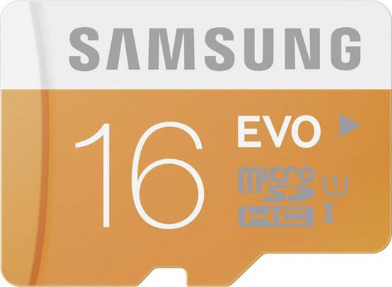 16GB MicroSDHC EVO Geheugenkaart Class 10 met SD-Adapter