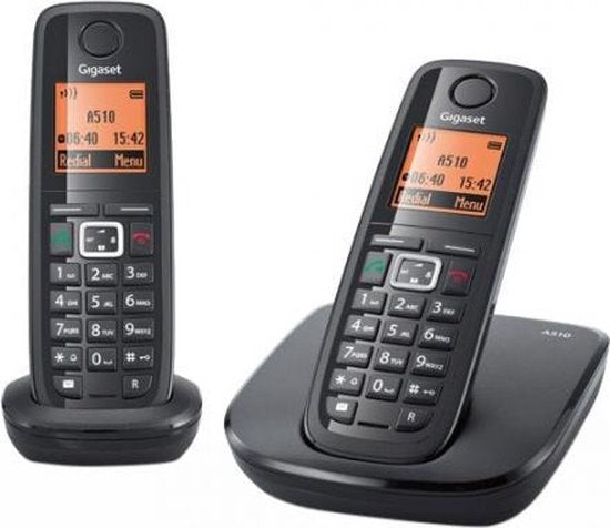 Gigaset A510 DECT telefoonset - Zwart