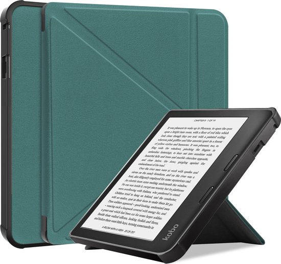 Algemeen-SleepCover Case voor Kobo Libra 2 Ereader - Groen-tweedehands