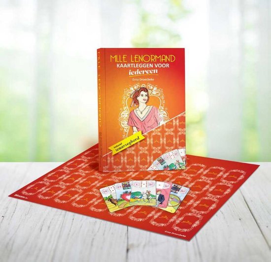 Boek-Kaartleggen met Erna Droesbeke 1 - Mlle Lenormand - Kaartleggen voor iedereen - Handboek HB-tweedehands