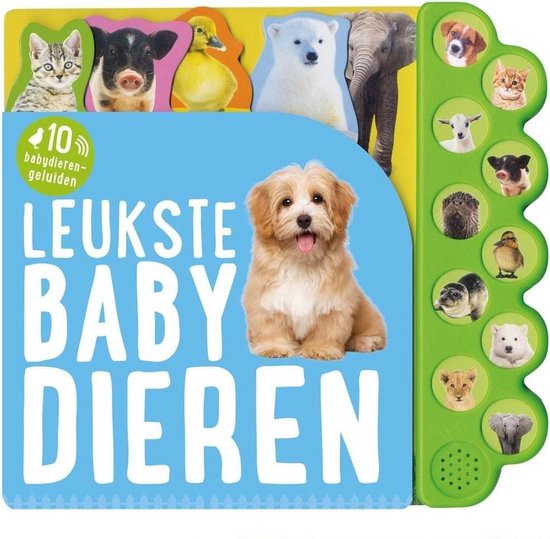 Leukste babydieren, geluidboek met 10 geluiden