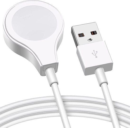 Merkloze Magnetische Oplaad Kabel voor Apple Watch - Wit