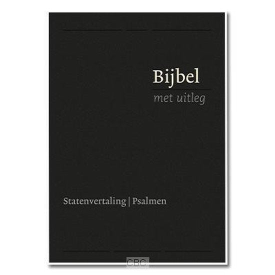 Boek-Bijbel met uitleg hard. zwart 140x198mm-tweedehands