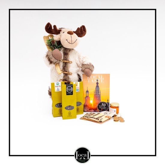 Boek-Local Taste - 10 Proeverijen - Bredaas kerstpakket - Lokaal pakket - relatiegeschenk - cadeau - Het lekkerste en origineelste cadeau - thee - honing-tweedehands