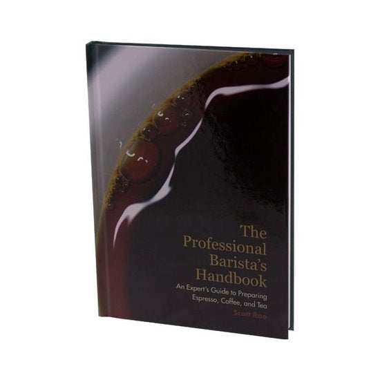 The Professional Barista's Handbook, Scott Rao, boekomslag voorkant met koffie in een glas, tweedehands