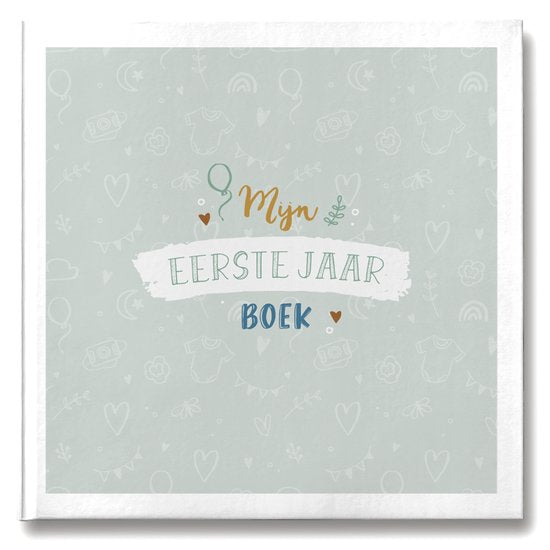 Boek-Maan Amsterdam Eerste jaar boek Baby 0 tot 1 jaar - Mint- Unisex-tweedehands