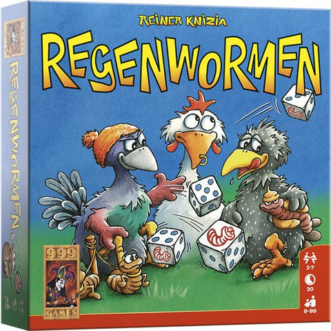 999 Games-999 Games Regenwormen Dobbelspel (Nieuw)