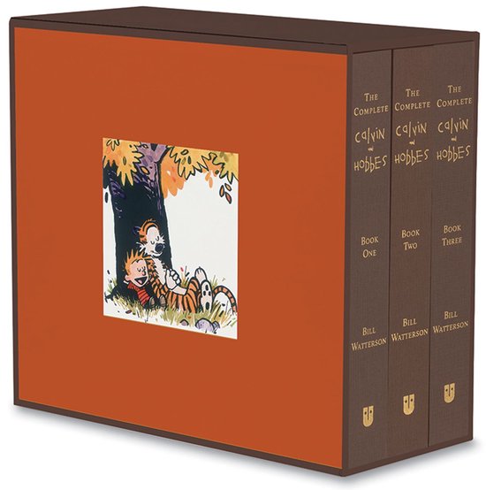 Boek-Calvin and Hobbes: Complete Calvin and Hobbes (3 Vol. Hardback Boxed Set)-tweedehands