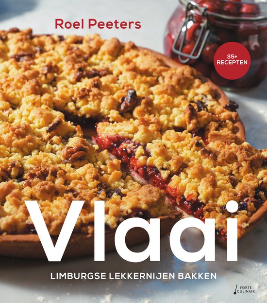 Vlaai, Roel Peeters, boekomslag voorkant met een Limburgse vlaai, tweedehands