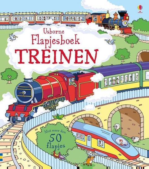 Boek-Flapjesboek treinen-tweedehands