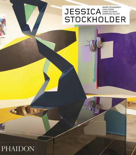 Jessica Stockholder, Lynne Tillman e.a., omslag met een kleurrijke ruimtelijke installatie, tweedehands