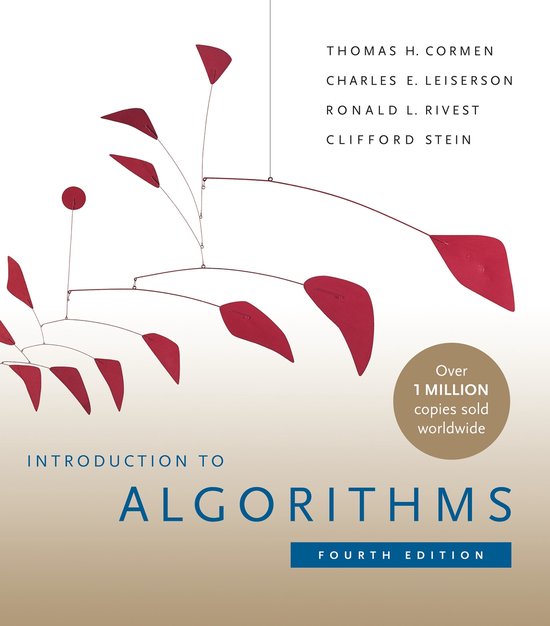 Introduction to Algorithms, fourth edition, Thomas H. Cormen, boekomslag voorkant met een rode mobile, tweedehands