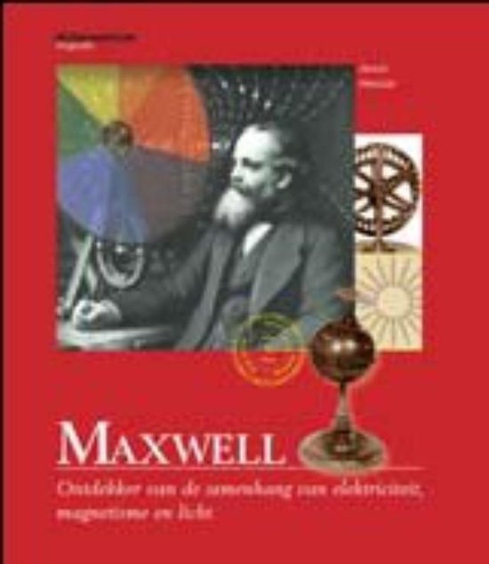 Maxwell, G. Peruzzi, rode omslag met een man met baard, een kleurenwiel en instrumenten, tweedehands