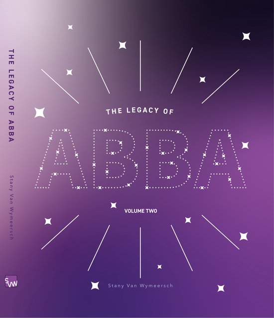 The Legacy of ABBA volume two, Stany Van Wymeersch, paarse omslag met sterren, tweedehands
