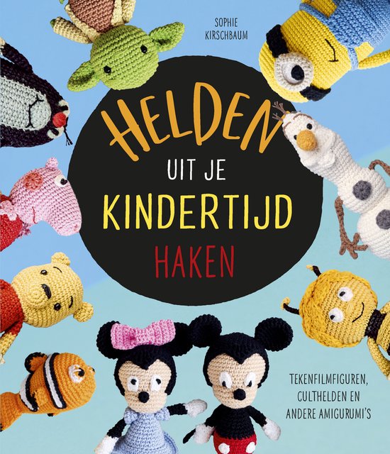 Boek-Helden uit je kindertijd haken-tweedehands