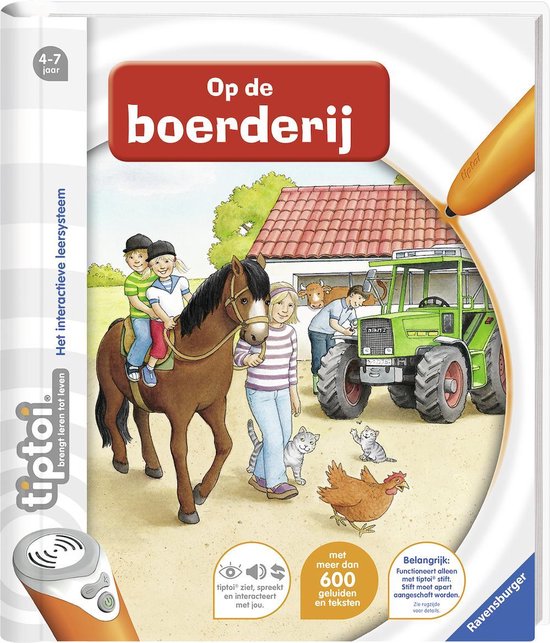 Boek-tiptoi Op de boerderij - Interactief leersysteem met audiobestanden-tweedehands
