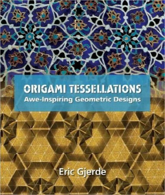 Origami Tessellations, Eric Gjerde, boekomslag voorkant met geometrisch gevouwen origami, tweedehands