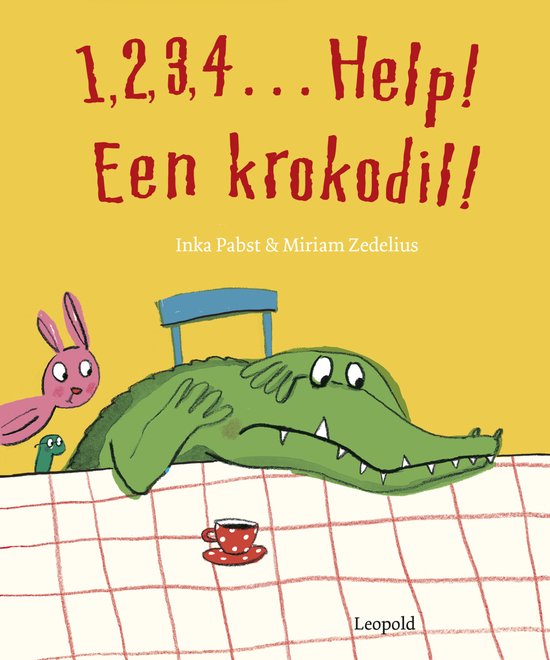 Boek-1, 2, 3, 4... Help, een krokodil!-tweedehands