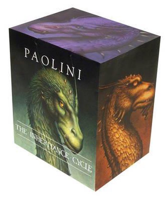 The Inheritance Cycle boxset, Christopher Paolini, doos met drakenkoppen, tweedehands