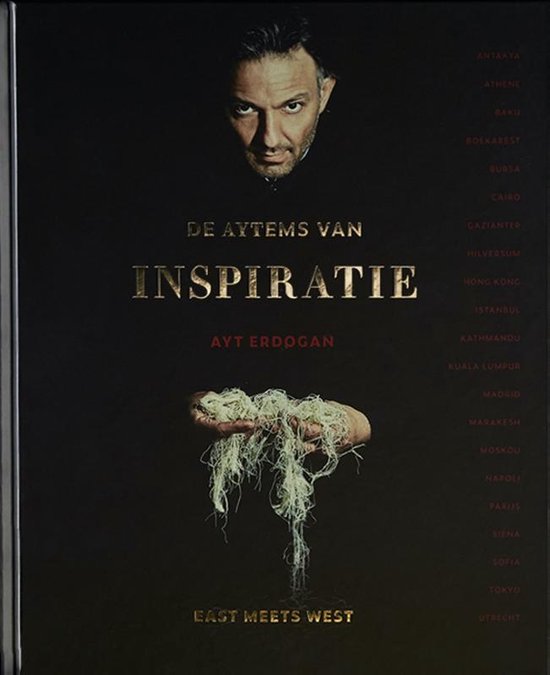 De Aytems van Inspiratie, East meets West, Ayt Erdogan, zwarte omslag met portret van de kok, tweedehands