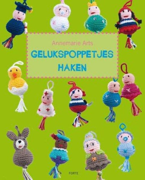 Boek-Gelukspoppetjes haken-tweedehands