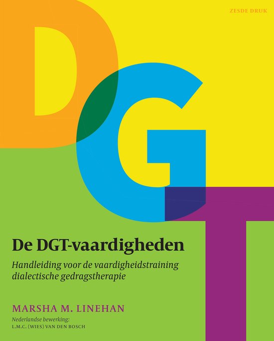 De DGT-vaardigheden, Marsha M. Linehan, boekomslag voorkant, tweedehands