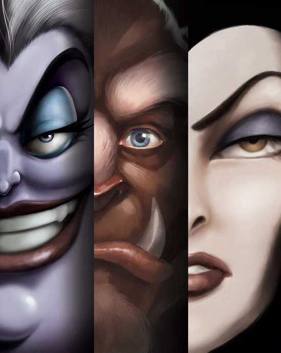 Serena Valentino's Villains, Serena Valentino, boxset, voorkant met drie Disney-schurken, tweedehands