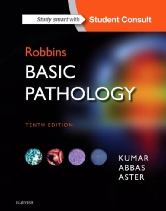 Robbins Basic Pathology, Kumar, Abbas en Aster, tiende editie, zwarte omslag, tweedehands