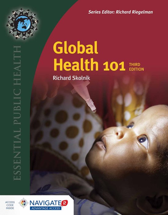 Global Health 101, derde editie, Richard Skolnik, omslag met een baby, tweedehands