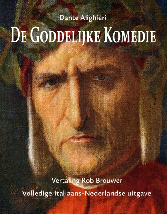 De Goddelijke Komedie, Dante Alighieri, boekomslag voorkant met een portret van Dante, tweedehands