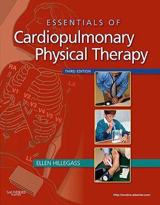 Essentials of Cardiopulmonary Physical Therapy, derde editie, Ellen Hillegass, rode omslag, tweedehands