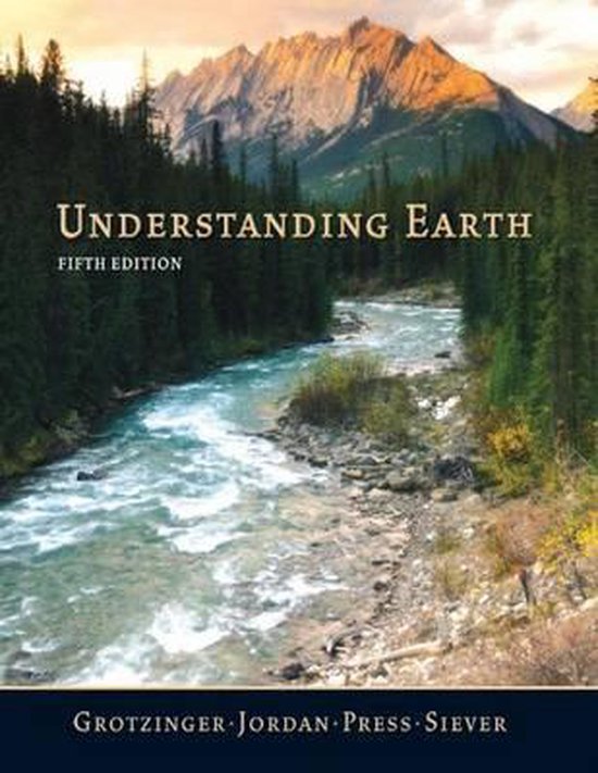 Understanding Earth, fifth edition, Grotzinger, Jordan, Press en Siever, omslag met een bergrivier, tweedehands