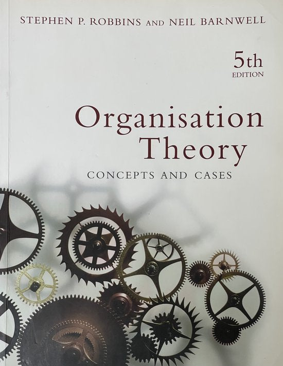 Boek-Organisation Theory-tweedehands