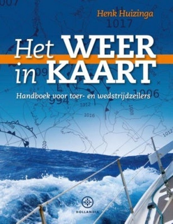 Het weer in kaart, Henk Huizinga, boekomslag voorkant, tweedehands