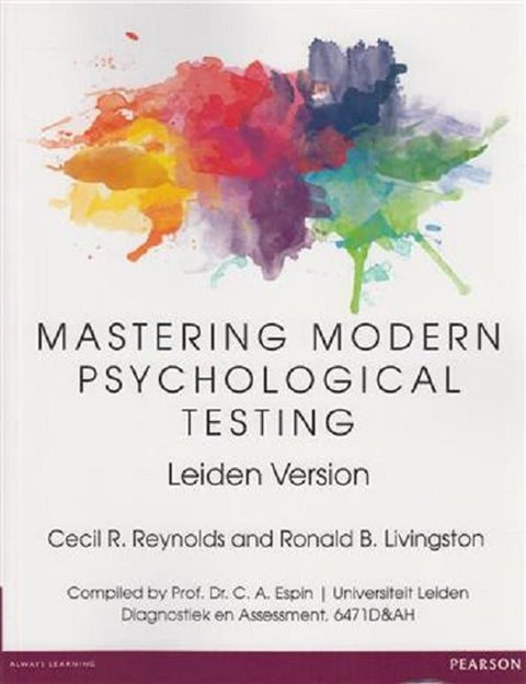 Mastering Modern Psychological Testing, Leiden Version, Cecil R. Reynolds en Ronald B. Livingston, tweedehands