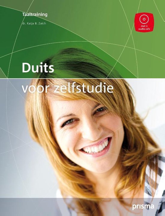 Duits voor zelfstudie, Katja B. Zaich, Taaltraining, groen-witte omslag met een lachende vrouw, tweedehands