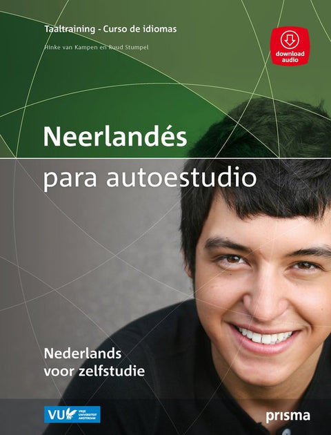 Prisma Neerlandes para autoestudio, Hinke van Kampen en Ruud Stumpel, groene boekomslag met portret van jongen, tweedehands