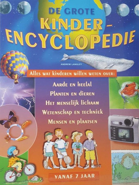 De Grote Kinder-encyclopedie, Andrew Langley, boekomslag voorkant, tweedehands